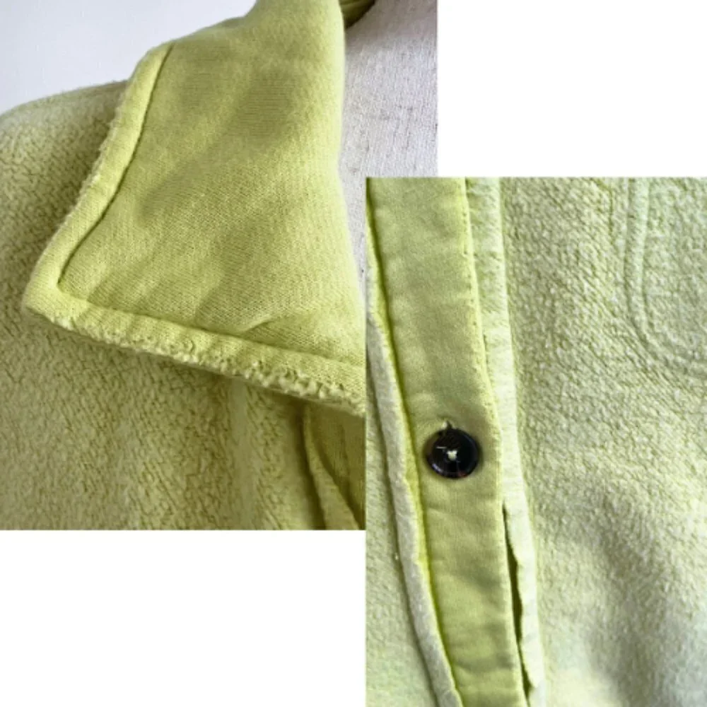 FREE PEOPLE Light Lime Green Ruby Shirt Jacket Shacket Size M - Picture 12 of 14